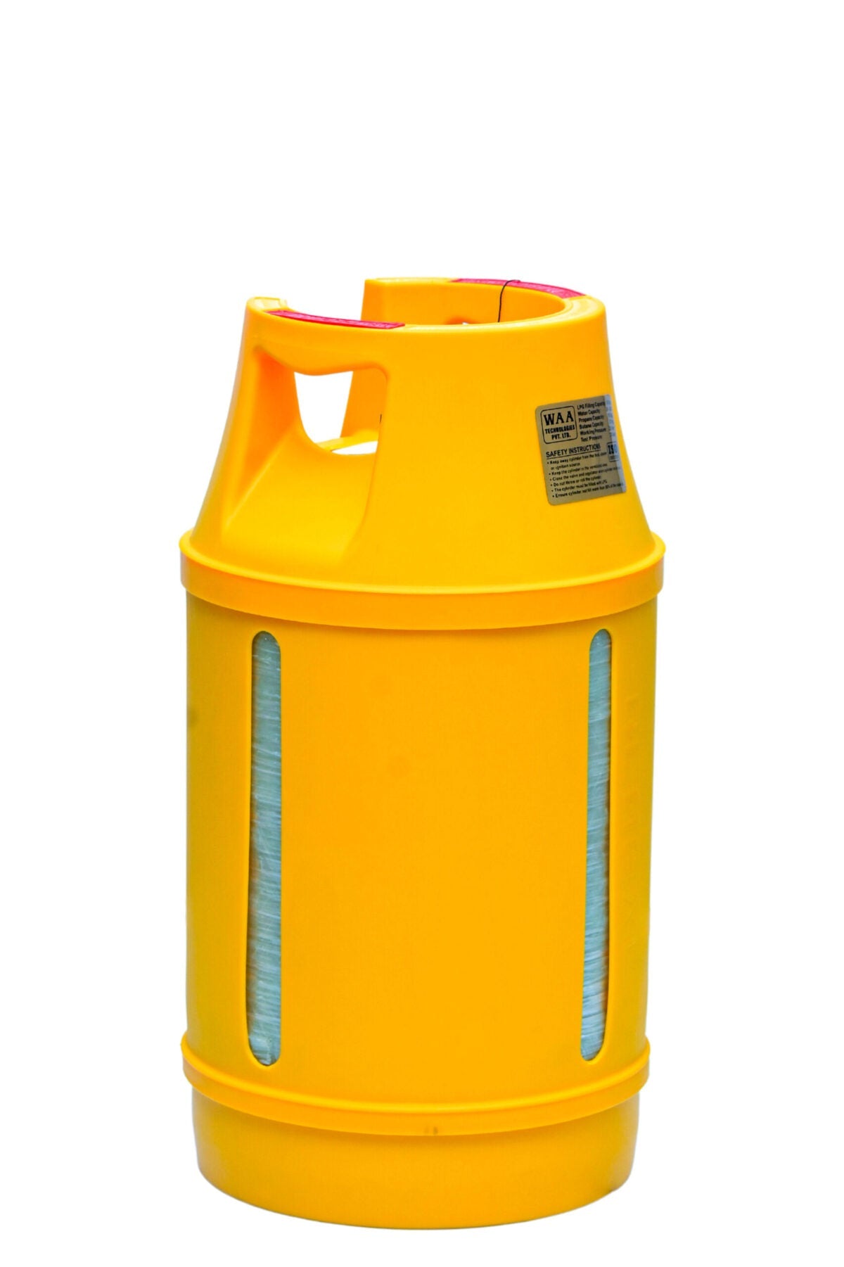 WAA technologies - Global - LPG Composite Cylinder - 10Kg - 22mm - Lemon Yellow