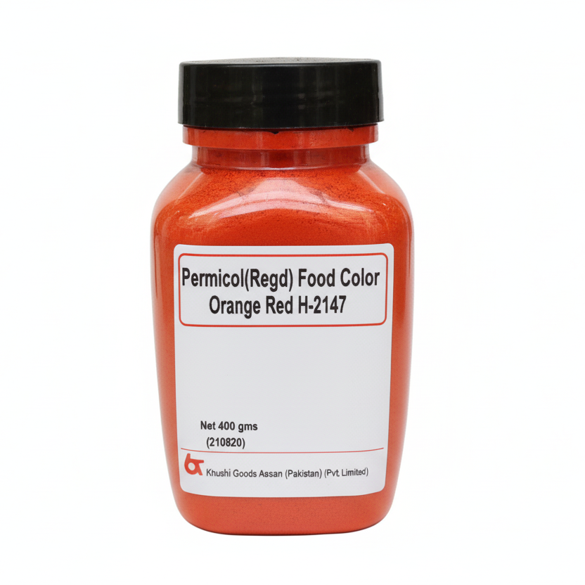 Bush Boake Allen - Orange Red 2147 -Water Soluble Permitted Food Colour - 400g