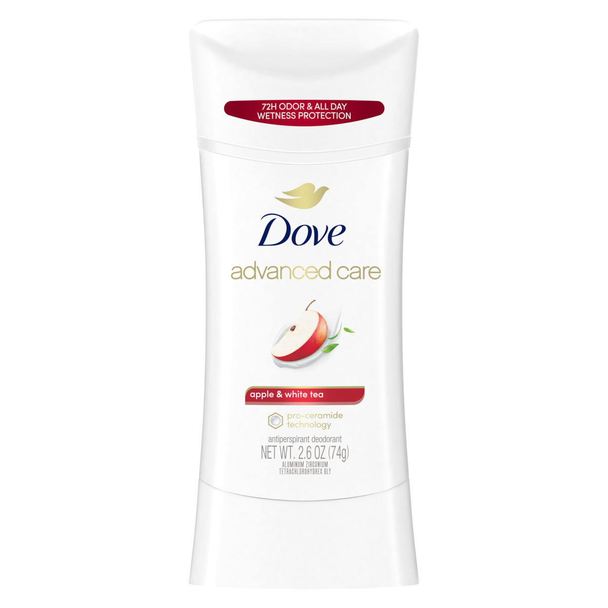 Dove Beauty - Advanced Care - Apple & White Tea - 48-Hour Women's Antiperspirant - Deodorant - 2.6oz (76gm)