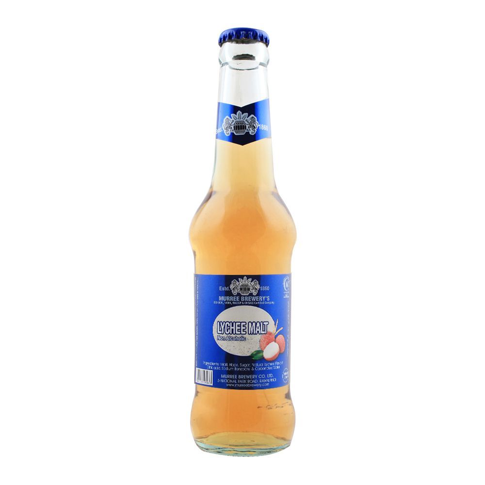Muree Brewery Lychee - Malt - Bottles - Non-Alcohol - 250 ML - (1 Ctn - 24 Pcs)