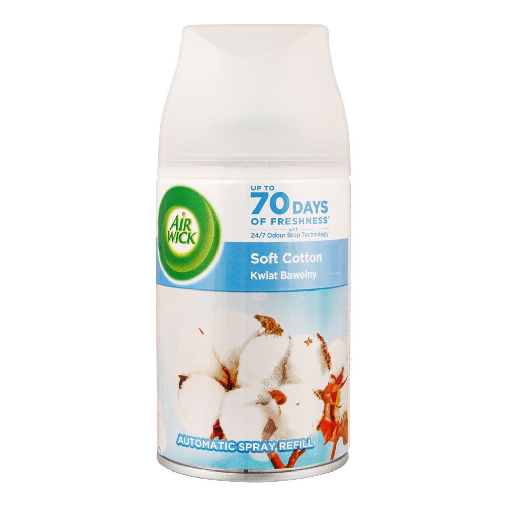 Airwick - Automatic Refill - Soft Cotton - Air Freshener - Room Spray - 250ml