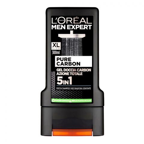 L'Oreal Paris - Men Expert - Pure Carbon - 5in1 Shower Gel- 300 ML