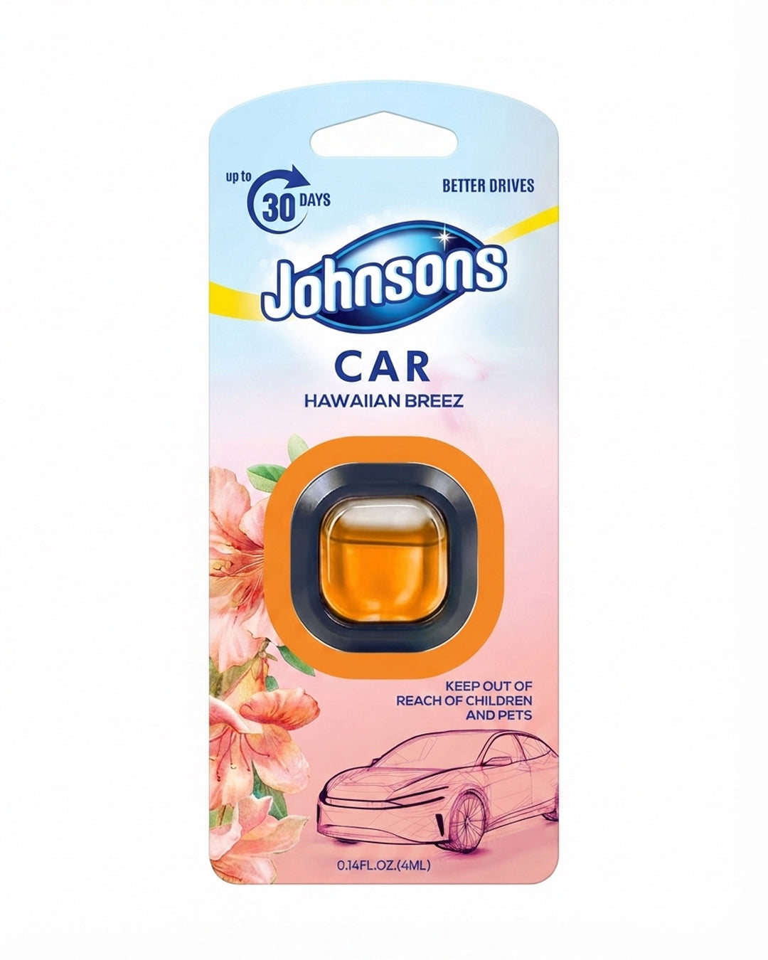 Johnsons Car Air Freshener - Hawaiian Breez (4ml)