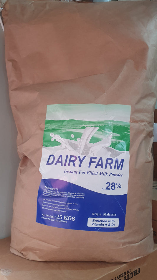 Dairy Farm - Instant Fat Filled Milk Powder - 25 KG