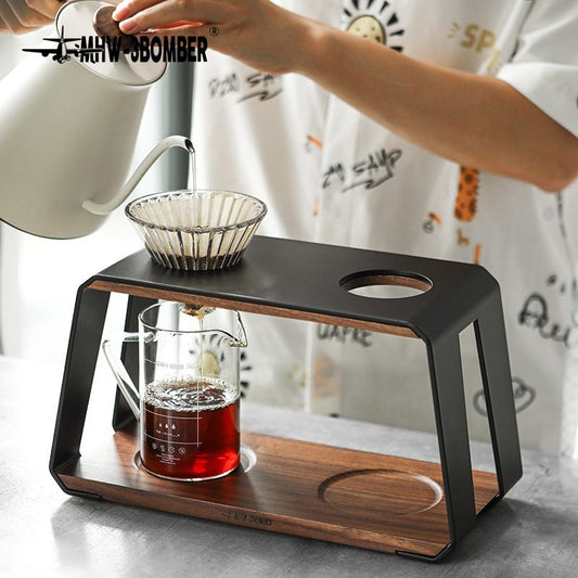 Coffee Cartel - MHW3 Bomber - Ladder Dripper Stand-Double Hole - Black, Metal - BCH5956
