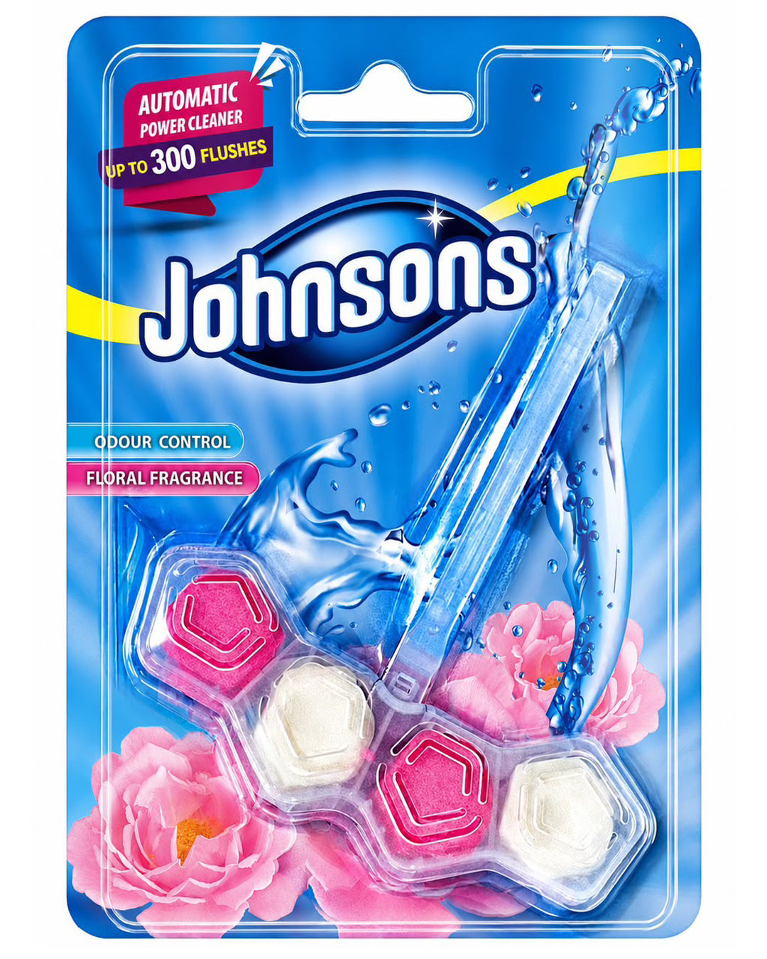 Johnsons Automatic Toilet Power Cleaner - Floral Fragrance (55g)