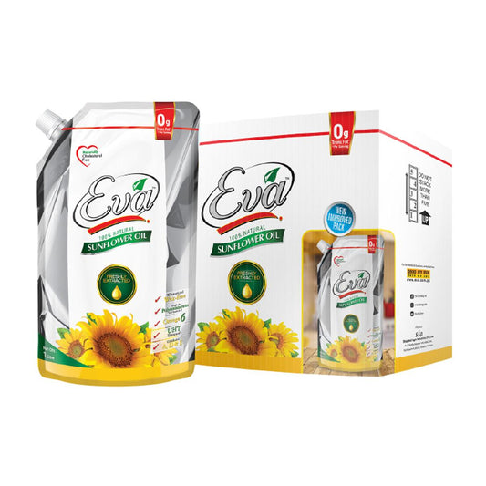 EVA - Sunflower Cooking Oil - 5 Liters Pouch (1x5)