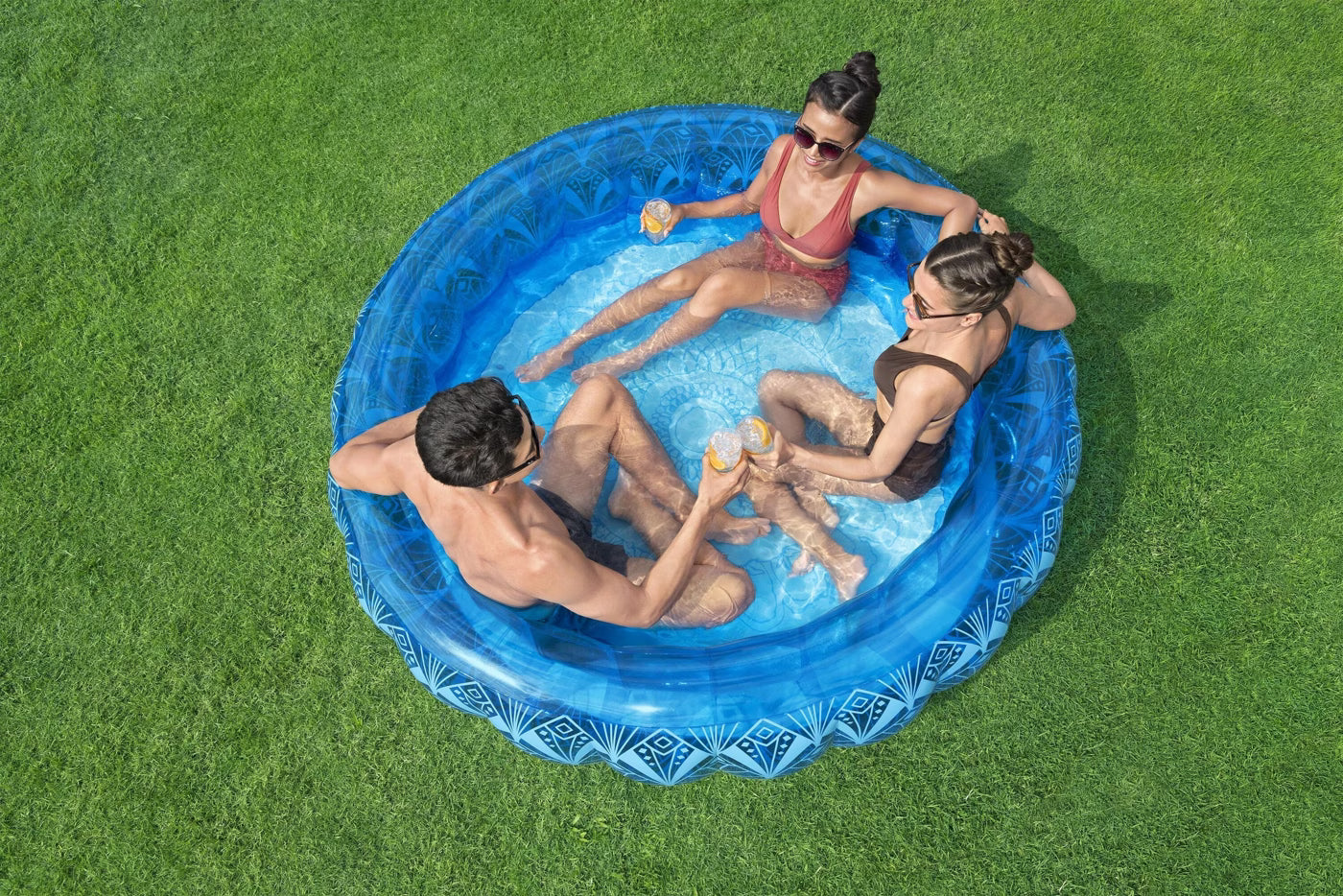Bohemian Blue Inflatable Pool (66 X 21 INCH)