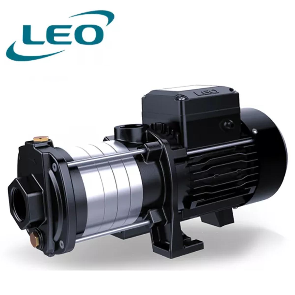 LEO - ECHM4-40D - 750W - 1.0 HP - Stainless Steel Multistage Centrifugal Pump- 220V~240V SINGLE PHASE- SIZE:- 1 1-4" X 1"- European STANDARD