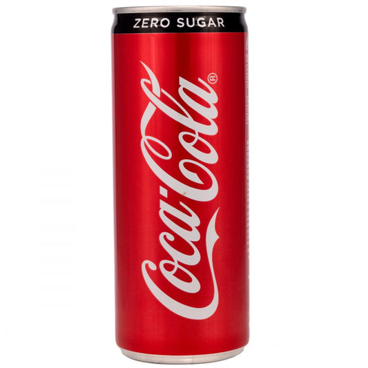 Coca Cola - Can - Zero - Sugar Free - 250ML (Pack of 12)