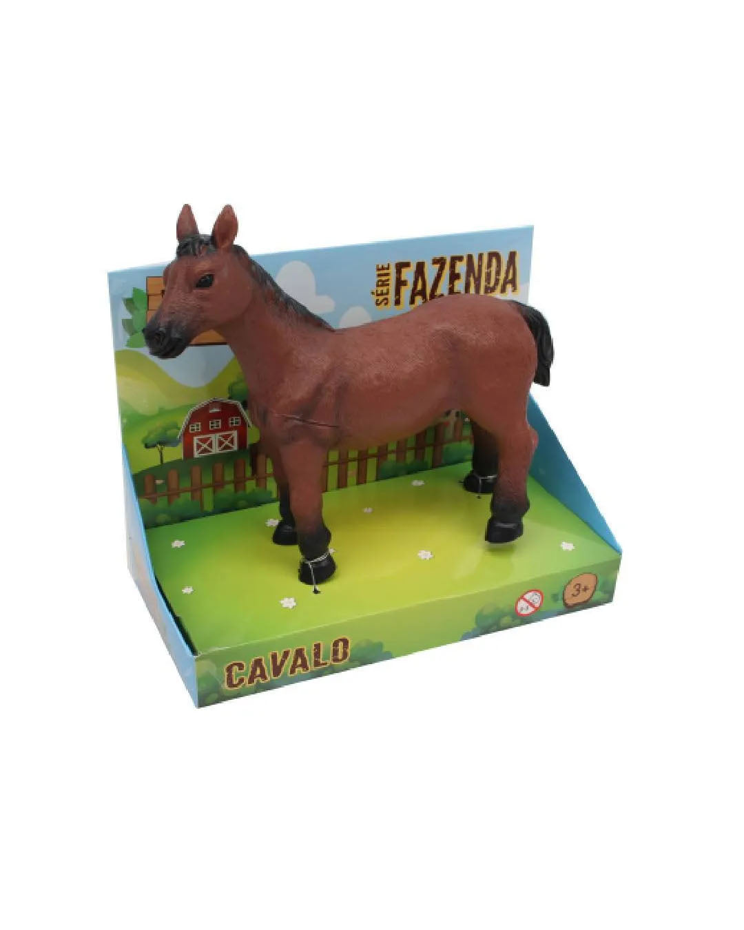 Soft Rubber Farm Horse Toy Set for Kids