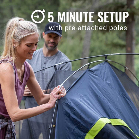 Coleman - 4-Person Dark Room™ Skydome™ Camping Tent