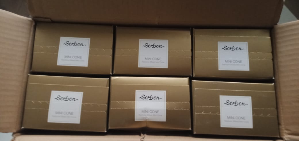Sorbon - Mini Chocolate Cone - 8 Flavours - ~29 Pcs - Dubai