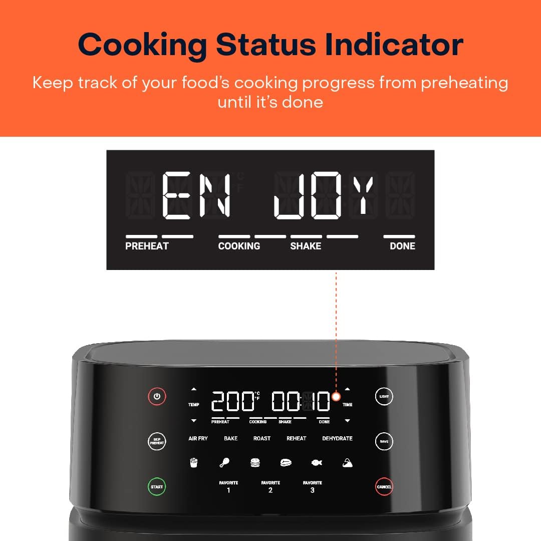 Nutricook - Air Fryer - NC-AF357V - Precision Frying - Black - 2 Years Warranty