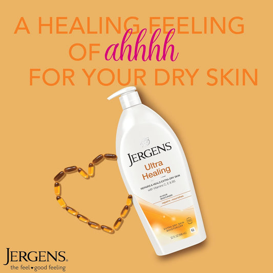 Jergens® - Ultra Healing - Extra Dry Skin Moisturiser - Vitamin C, E, B5 - 400 ML