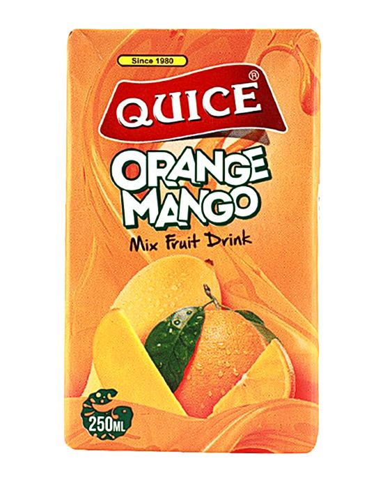 Quice - Orange Mango Fruit Drink - 250 ML - Pack of 24