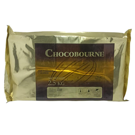 Lactobake - Chocobourne - White - Chocolate Slab - 2.5Kg
