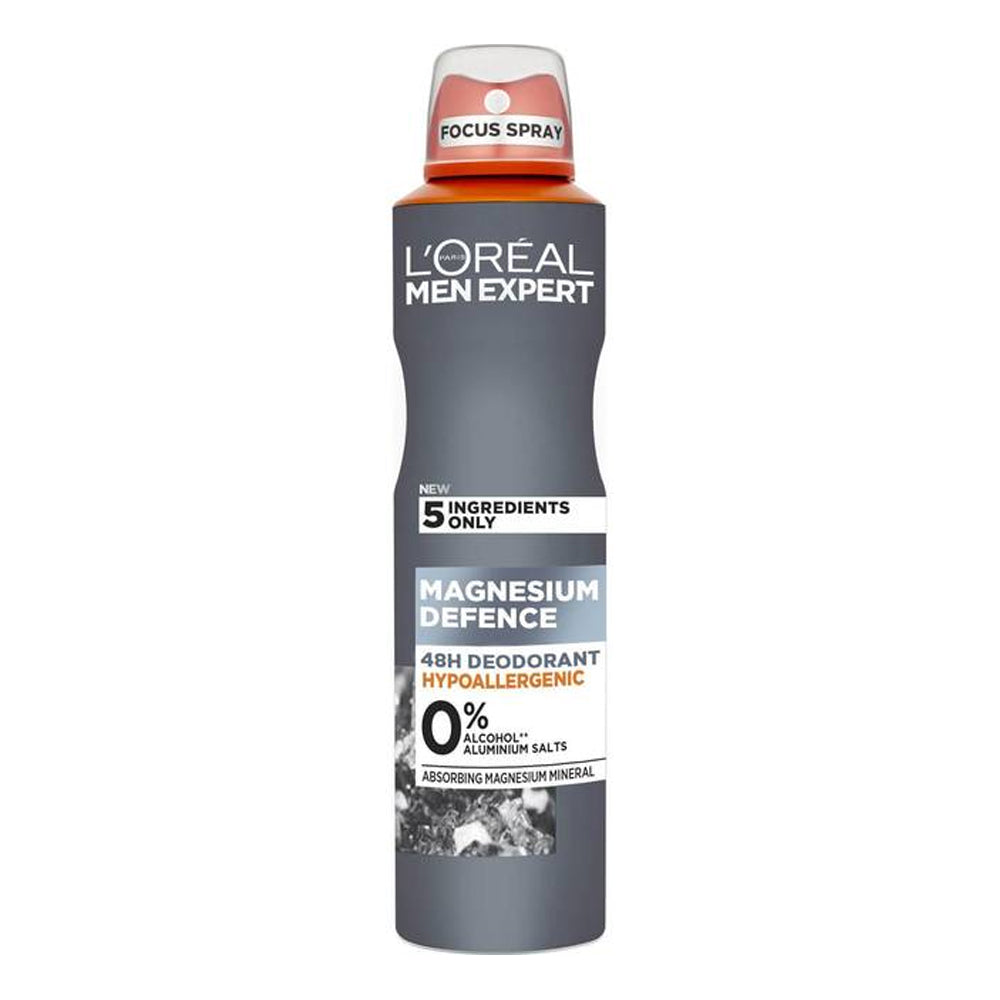L’Oreal Paris - Men Expert - Magnesium Defence - Hypoallergenic - Anti-Perspirant Spray Deodorant - 250 ml