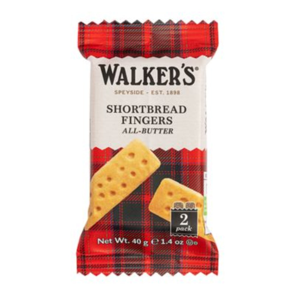 WALKER'S - Shortbread Fingers - 2 pcs - 40 gm - Crtn / 24 Each