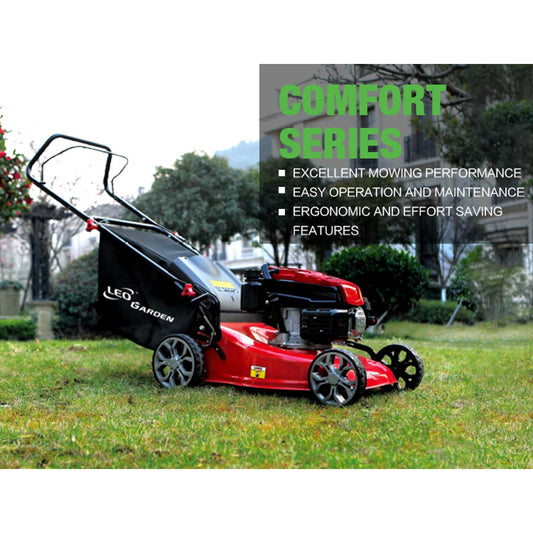 LEO - LM46-L - Garden Lawnmower - 139cc - 4HP - Petrol Engine - Self Propelled - European Standard