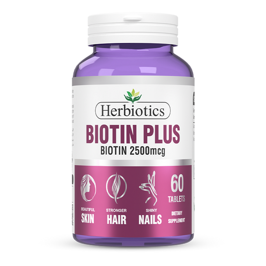 Herbiotics - Biotin Plus - Supplement - Standard Pack - Hair Growth