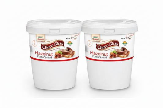 ChocoBliss - Hazelnut Spread Bucket - 3kg - Pastry Filling & Crepes - Pack of 2