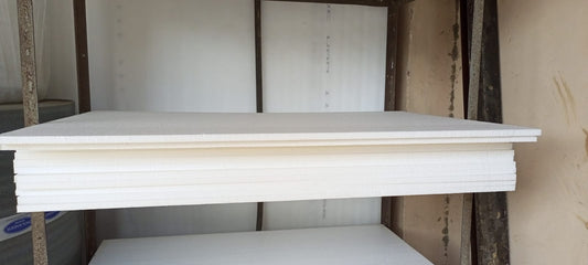 White Styrofoam Sheet - 24"x36" - 0.5" (12 mm) - 1 Sheet