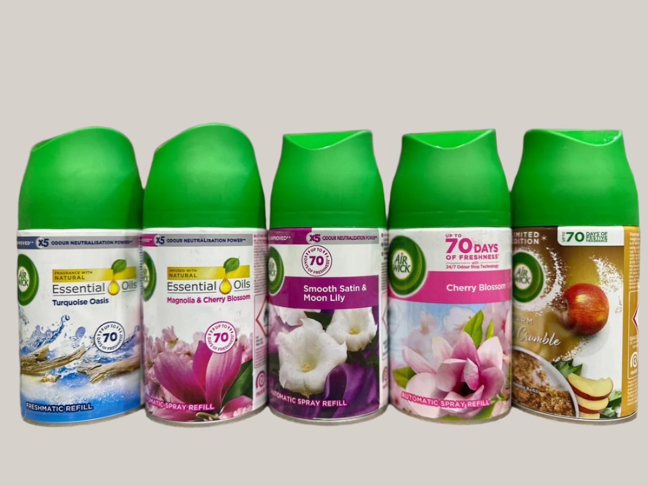 Airwick - Automatic Refill - Smooth Satin & Moon Lily - Air Freshener - Room Spray - 250ml