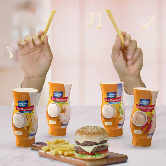 American Garden - Real Mayonnaise - Garlic - 400 ml