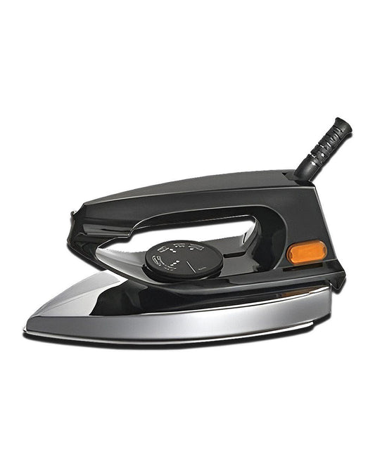 RAF Electric Dry Iron 400W – Energy Saving Clothes Press with Temperature Control, UPS/Inverter/Solar Compatible (Black)
