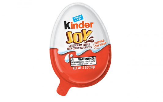 Kinder Joy - Sweet Cream Topped With Cocoa Wafer Bites + Toy - 20 g - 16 CT