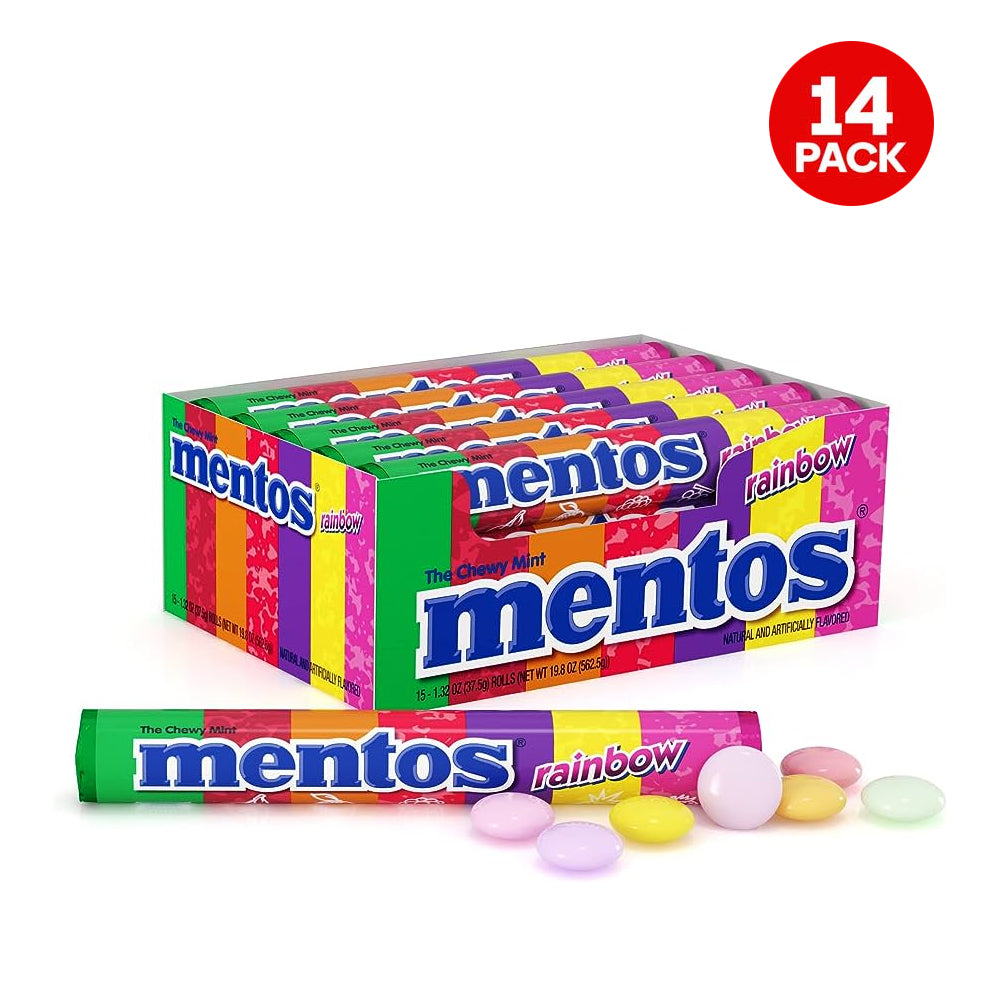 Mentos - Rainbow - Chewy Dragees - 29g (14 Rolls)