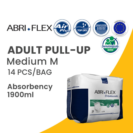 ABRI-FLEX PREMIUM - Pull Up Diapers - Medium - 80 - 110 cm- 14 pieces
