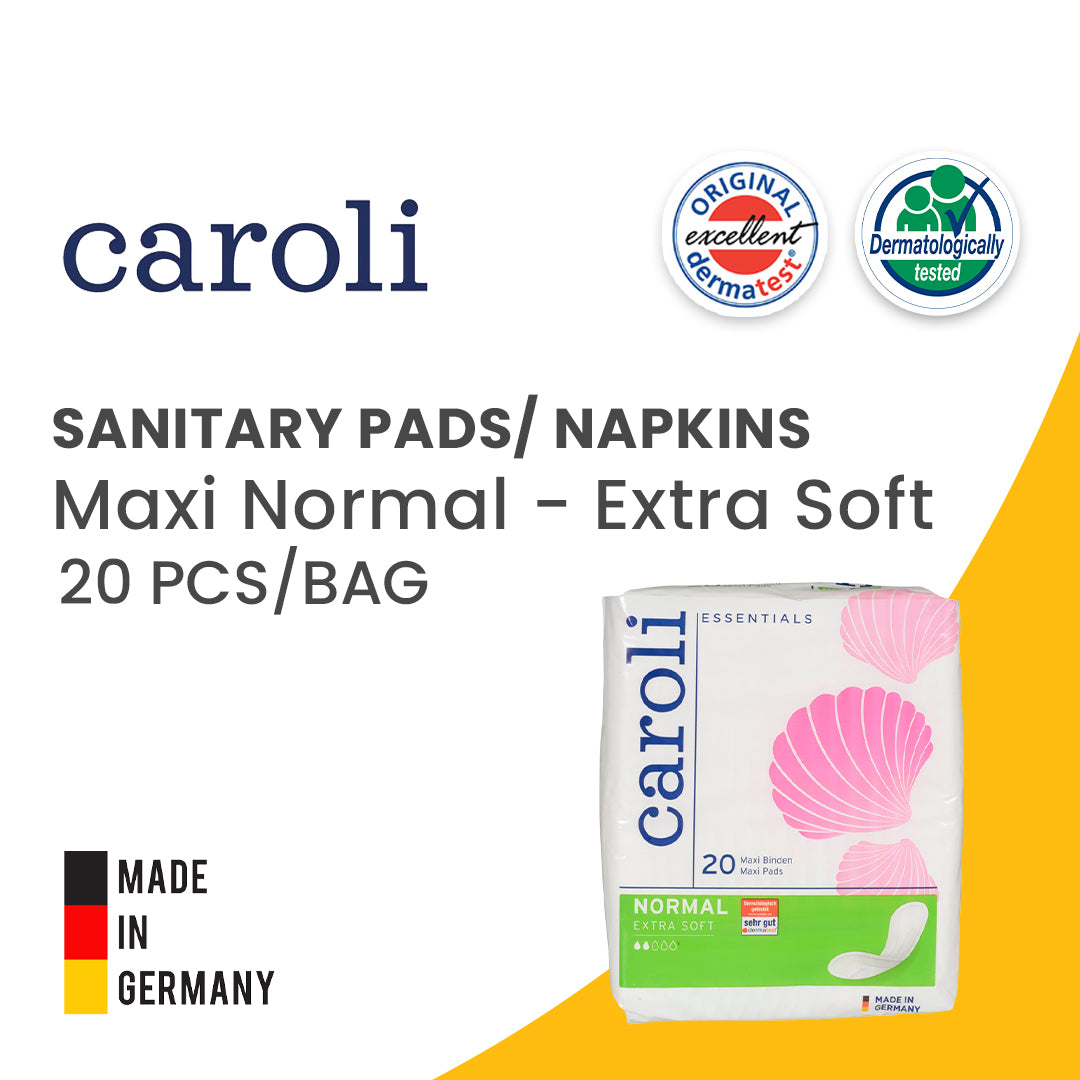 Caroli Maxi Sanitary Pads - Maxi Normal - 90 x 225 mm-20 pcs