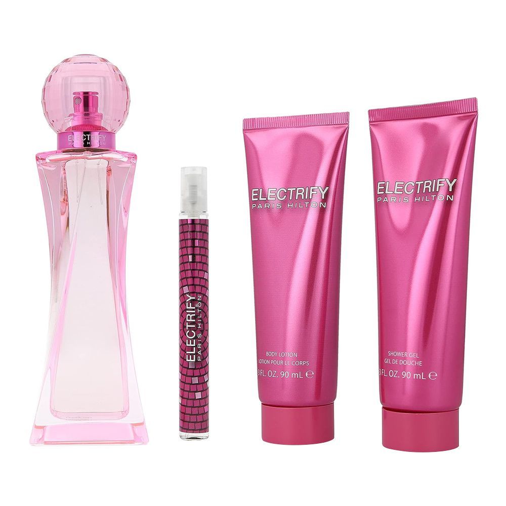 Paris Hilton - Electrify - EDP - 100ml / body lotion 90ml / bath& showergel 90ml / 10ml