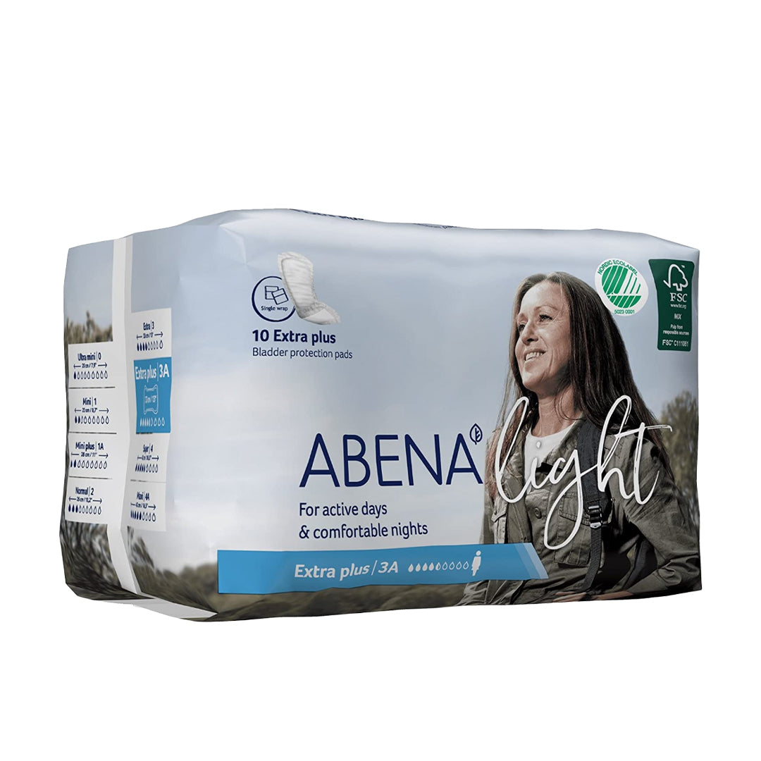 Abena Light - Extra Plus - 3-in-1-Pads - 33 x 11 cm-10 pcs