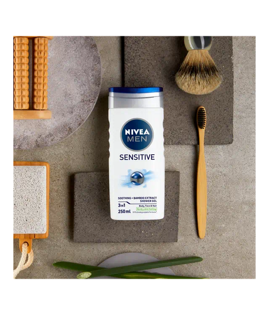 Nivea Men - Sensitive - Body Wash for Men - Shower Gel - 250 ML