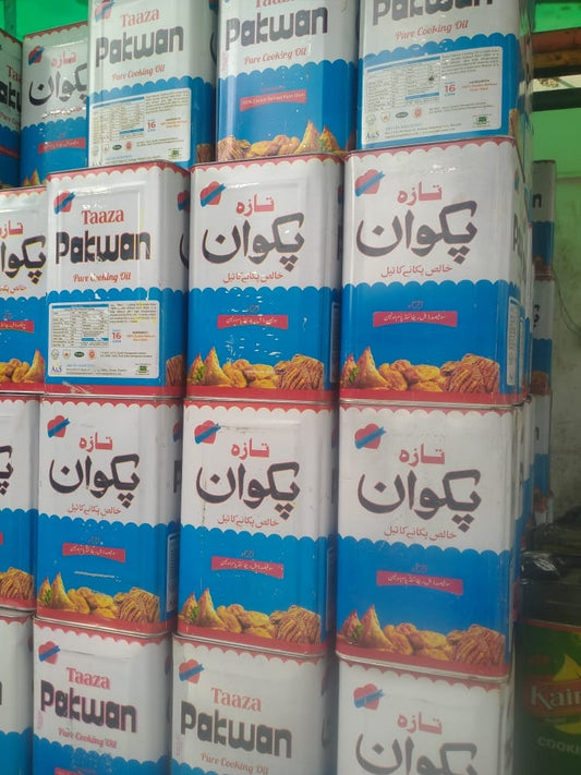 Taaza - Pakwan - Pure Cooking Oil - 16 Litres Tin