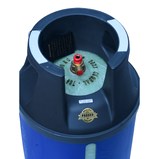 WAA technologies - Global - LPG Composite Cylinder - 10Kg - 22mm - Traditional Blue