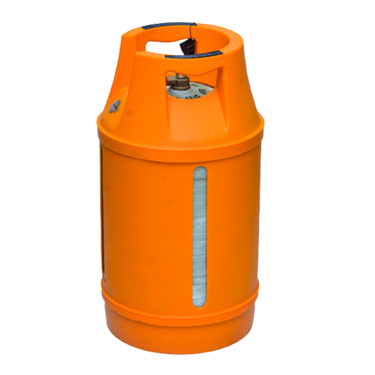 WAA technologies - Global - LPG Composite Cylinder - 10Kg - 22mm - Tiger Orange
