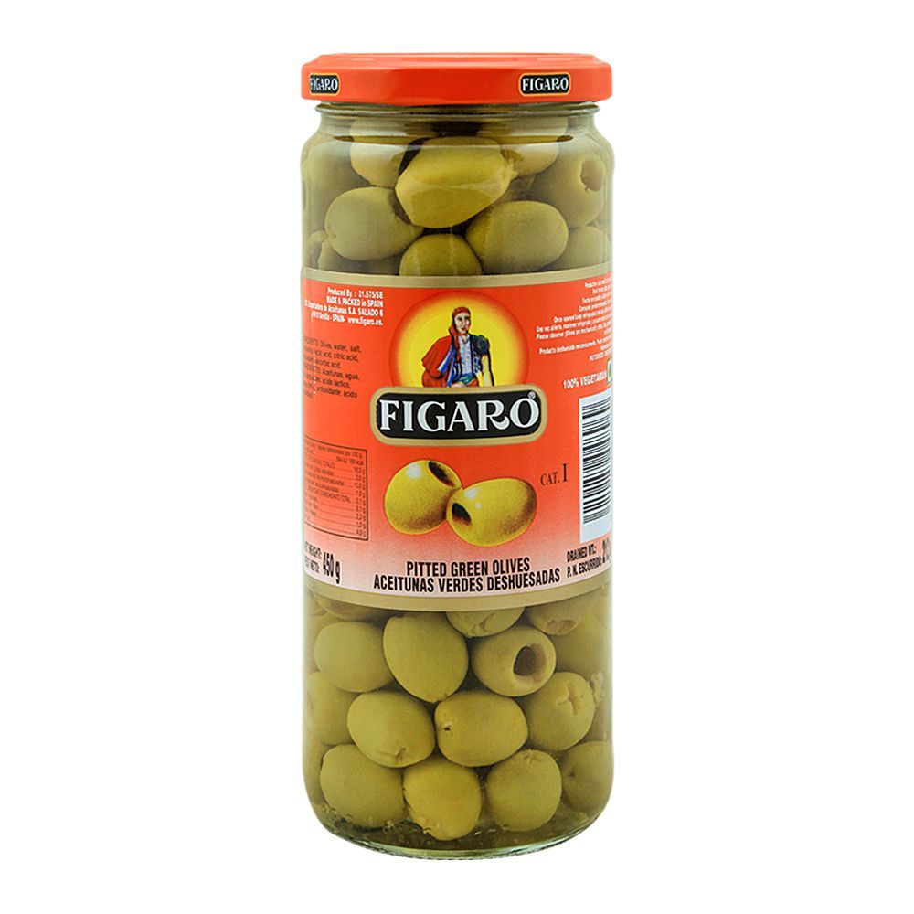 Figaro - Pitted - Green Olives - 340 g (DW: 160g)