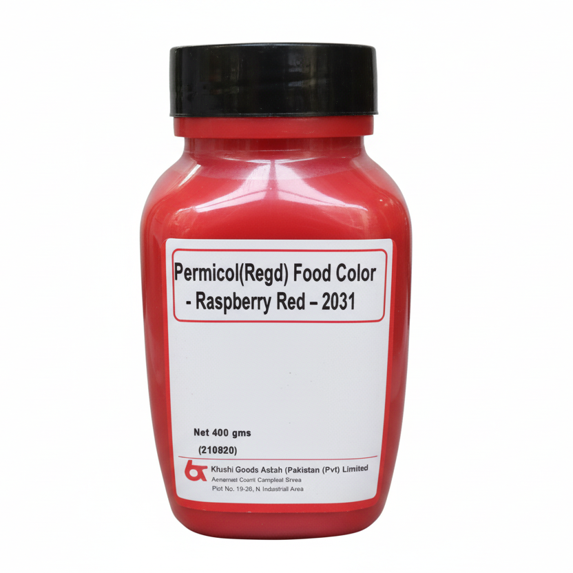 Bush Boake Allen - Raspberry Red 2031 -Water Soluble Permitted Food Colour - 400g