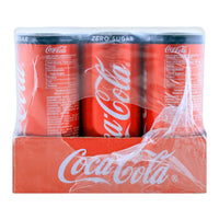 Coca Cola - Can - Zero - Sugar Free - 250ML (Pack of 12)