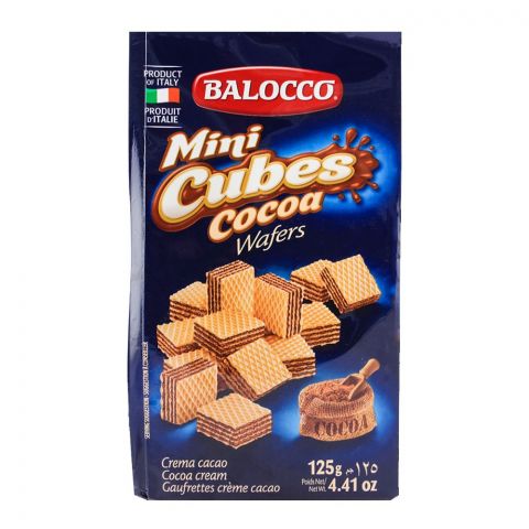Balocco - Wafers - Cacao (Cocoa) - 125g - 24-Pack Carton
