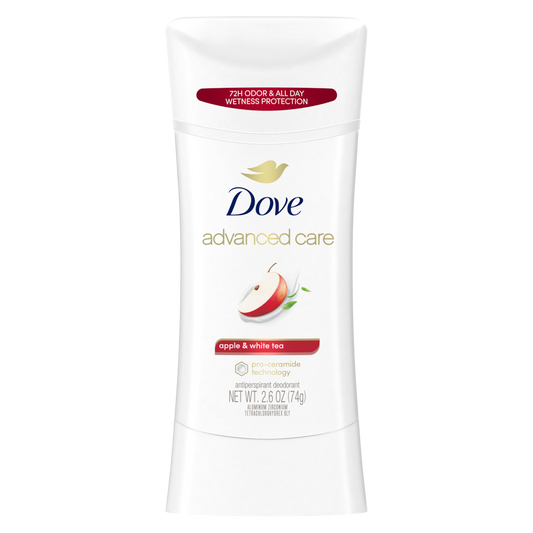 Dove Beauty - Advanced Care - Apple & White Tea - 48-Hour Women's Antiperspirant - Deodorant - 2.6oz (76gm)