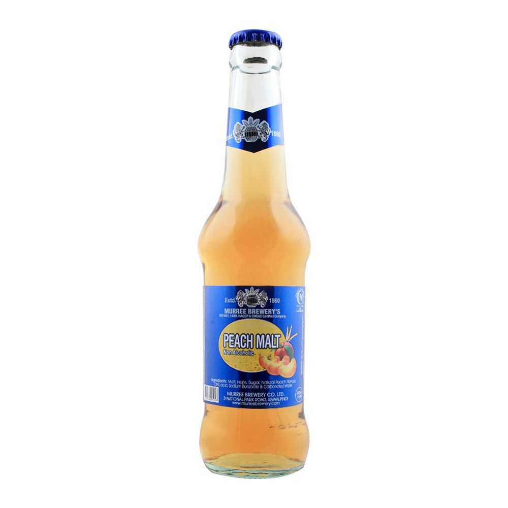 Muree Brewery Peach - Malt - Non-Alcohol - 250 ML - 24 Bottles