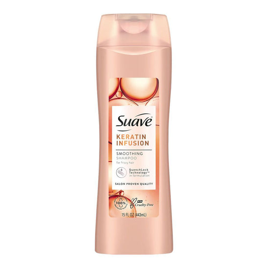 Suave - Keratin Infusion - Frizzy Hair - Smoothing Shampoo - 443ml