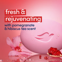 Dove Soap - Rejuvenating Beauty Bar - Pomegranate and Hibiscus Tea Scent - 106g - 6 Pack