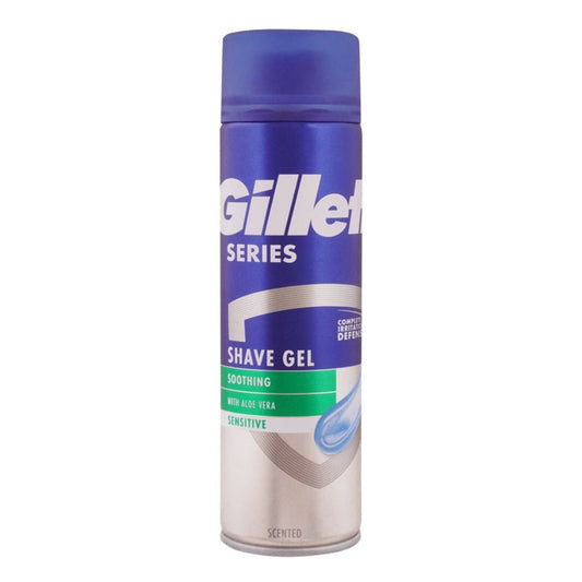 Gillette SERIES - SHAVE GEL - SOOTHING with ALOE VERA - Sensitive - (1X6) 200ml