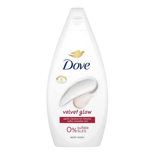 Dove - Velvet Glow - Body Wash - For Softer, Smoother Skin - 0% Sulfate - 450ml